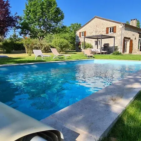 Сasa de vacaciones De Charme Piscine Privée Chauffée Climatisé Wifi Aux Portes Du Périgord Entre Villeréal Et Monpazier *