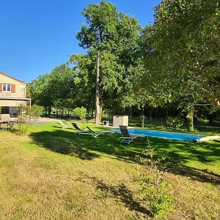 Сasa de vacaciones De Charme Piscine Privée Chauffée Climatisé Wifi Aux Portes Du Périgord Entre Villeréal Et Monpazier *