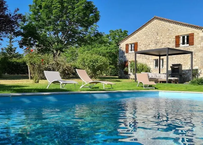 Gite De Charme Piscine Privee Chauffee Climatise Wifi Aux Portes Du Perigord Entre Villereal Et Monpazier Σπίτι διακοπών